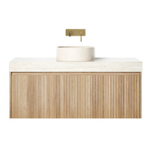 Florence Natural 1200mm Wall Hung Vanity & Shaving Cabinet Package